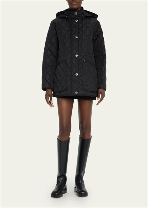 burberry diamond quilted parka|quilted Burberry jacket outlet store.